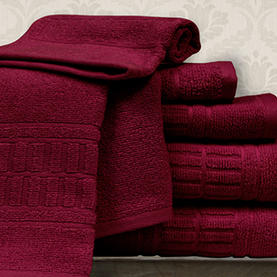 go to spring bloom zero twist towel collection red